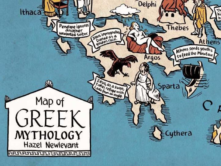 mapa mitologia griega 3